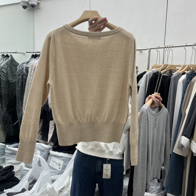 MOI-A韓國直郵女裝新品休閑推薦26春季職業時尚人氣針織衫MOI-A針織衫