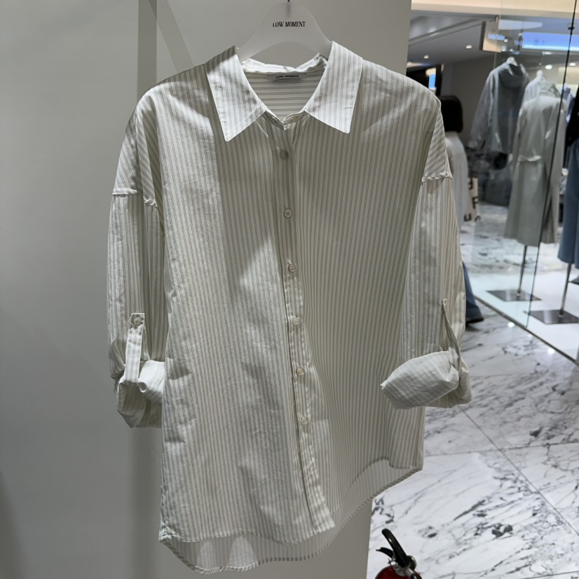 LOW MOMENT東大門實拍女裝新款26春季推薦時尚襯衫蕾絲衫LOW MOMENT襯衫/蕾絲衫圖色1