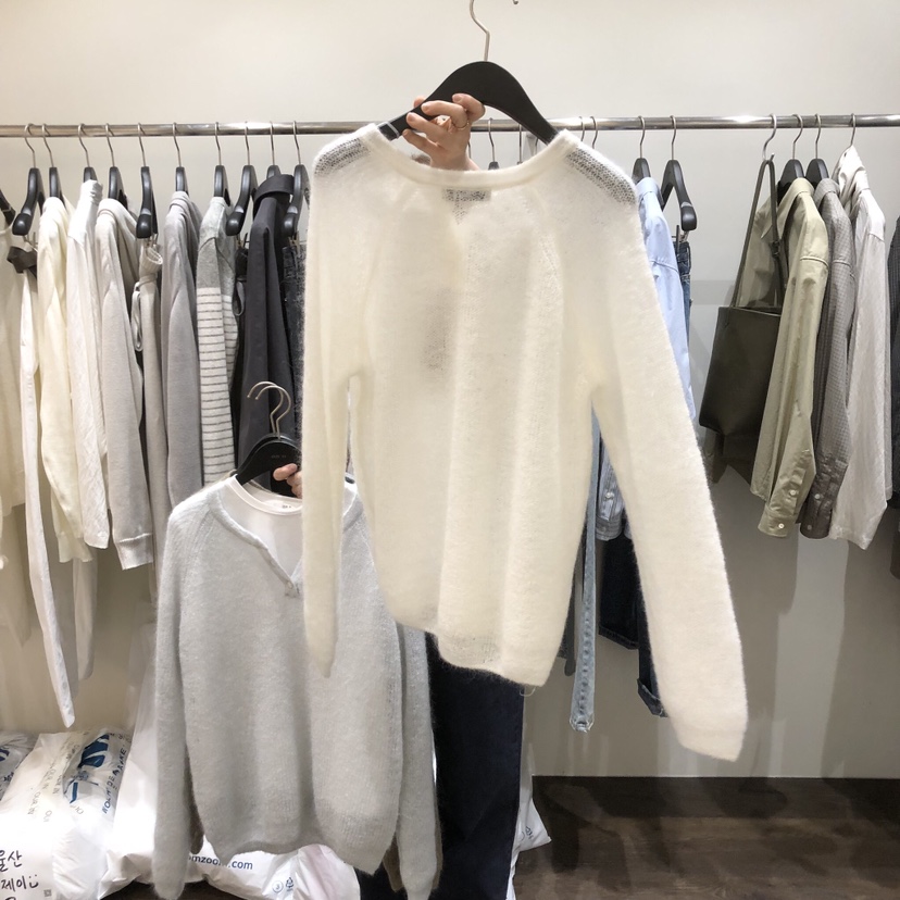 OURIN/THIS IS東大門實拍女士新品熱賣針織衫不含內搭紐扣OURIN/THIS IS針織衫