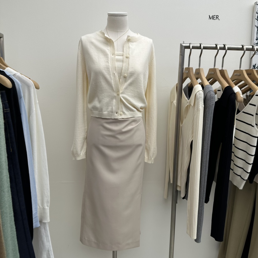 MER東大門代購女裝新品推薦休閑熱賣26春季職業人氣時尚長裙MER/ANGELO BIANCO長裙