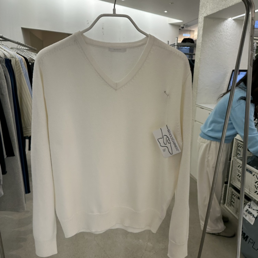 MARAN-P韓國直郵女裝新款休閑人氣熱賣26春季針織衫V領棉質MARAN針織衫圖色3