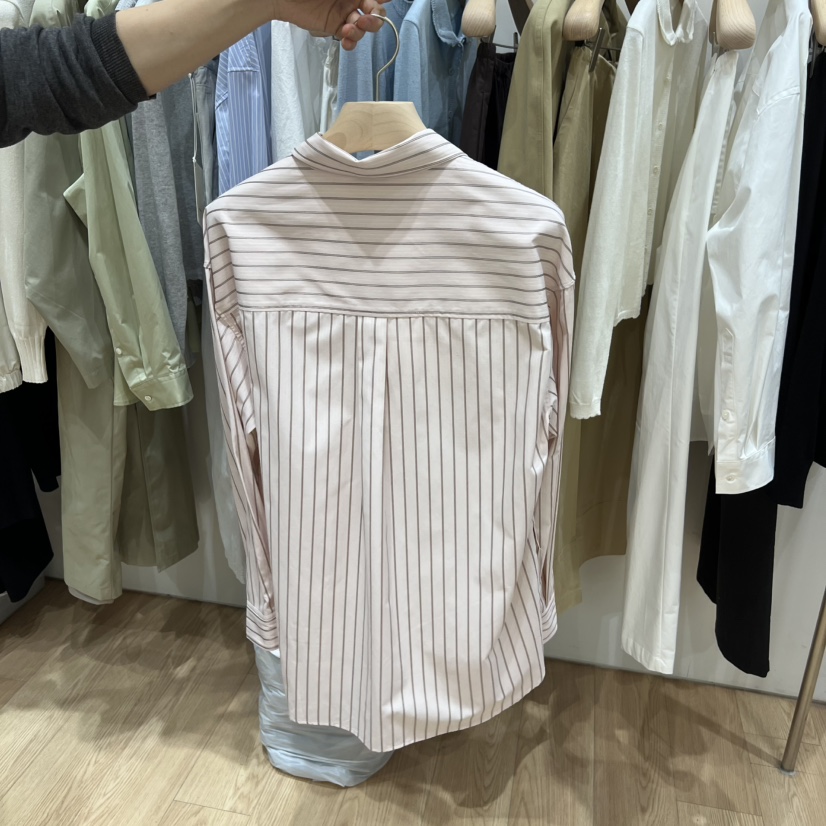 HAUS-A東大門直郵女士新品26春季推薦人氣襯衫蕾絲衫條紋HAUSWOMEN襯衫/蕾絲衫