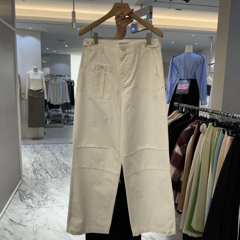 MER韓國代購女裝新品職業時尚熱賣休閑26春季人氣推薦休閑褲MER/ANGELO BIANCO休閑褲圖色3