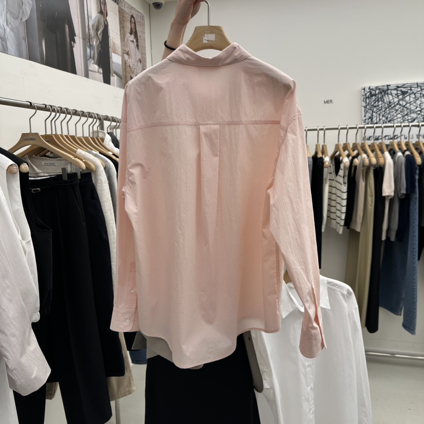 MER韓國代購女士新款熱賣時尚26春季推薦人氣職業襯衫蕾絲衫MER/ANGELO BIANCO襯衫/蕾絲衫