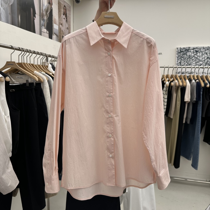 MER韓國代購女士新款熱賣時尚26春季推薦人氣職業襯衫蕾絲衫MER/ANGELO BIANCO襯衫/蕾絲衫圖色2