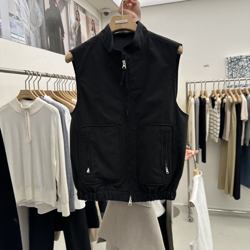 MER東大門代購女士新品26春季人氣推薦熱賣時尚職業休閑馬甲MER/ANGELO BIANCO馬甲圖色2