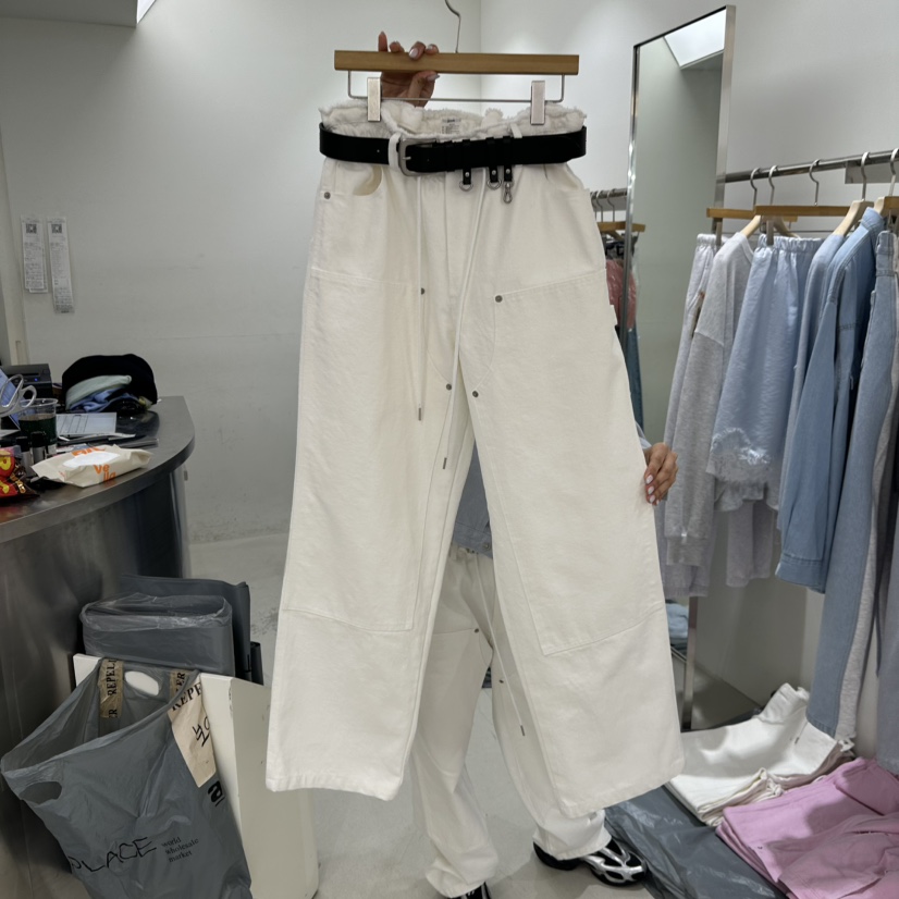 REPELLER東大門代購女士新品熱賣休閑褲不含腰帶皮褲豬皮REPELLER休閑褲圖色3