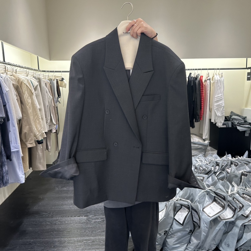 TOMGIRL東大門實拍女士新品休閑26春季熱賣職業時尚人氣夾克TOMGIRL夾克圖色2黑色