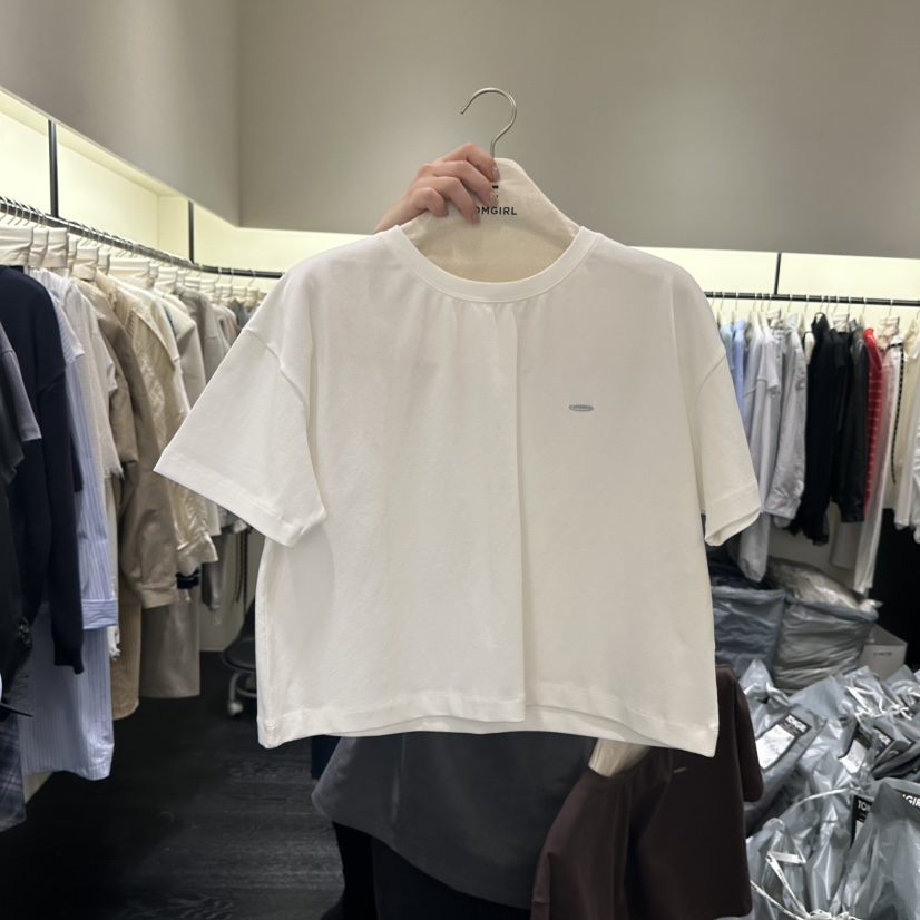 TOMGIRL韓國代購女士新品人氣26春季休閑熱賣職業時尚T恤TOMGIRLT恤圖色1