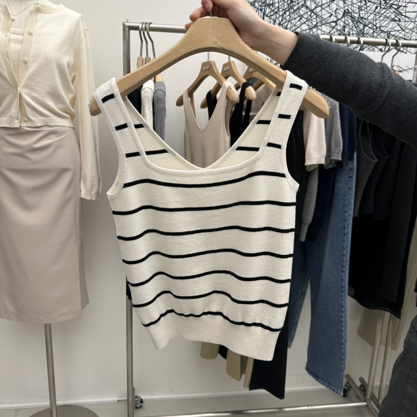 MER東大門實拍女士新款26春季休閑職業推薦熱賣時尚吊帶背心MER/ANGELO BIANCO吊帶/背心