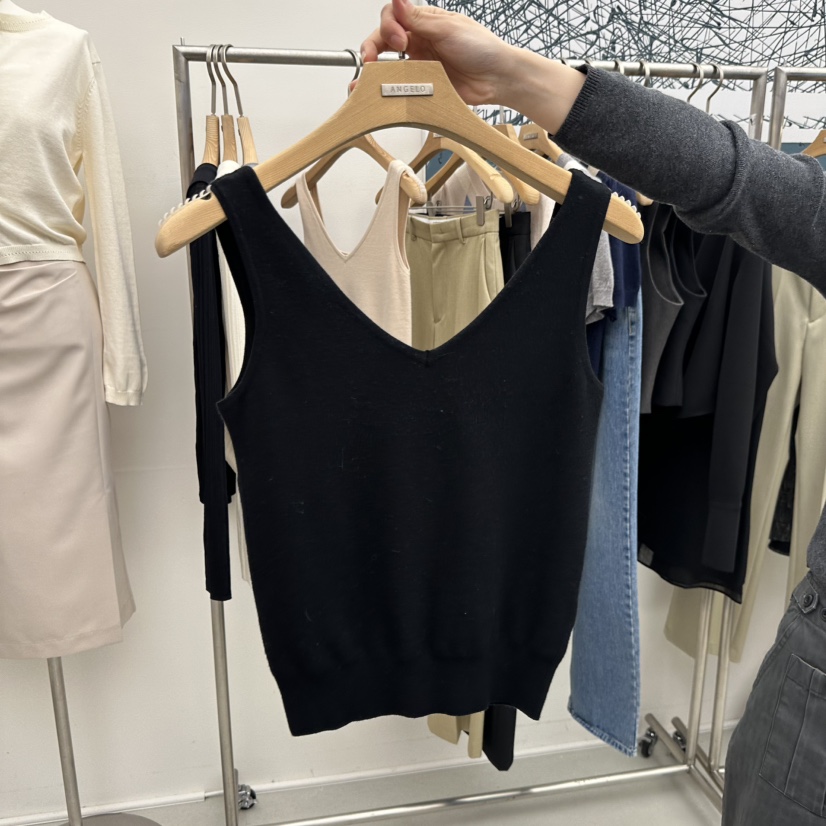 MER東大門實拍女士新款26春季休閑職業推薦熱賣時尚吊帶背心MER/ANGELO BIANCO吊帶/背心圖色2