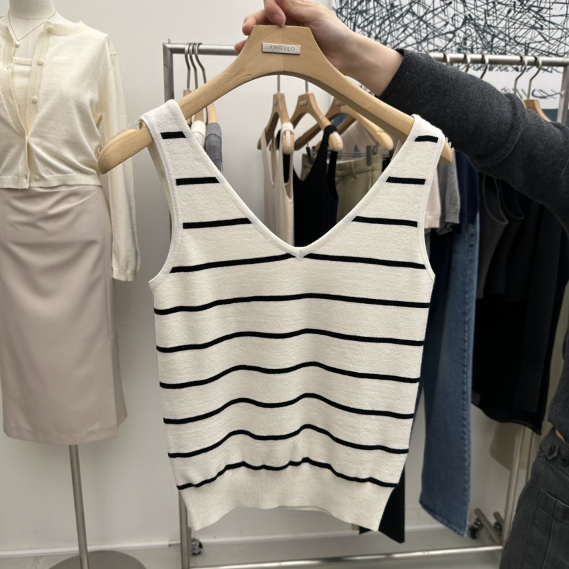 MER東大門實拍女士新款26春季休閑職業推薦熱賣時尚吊帶背心MER/ANGELO BIANCO吊帶/背心圖色3