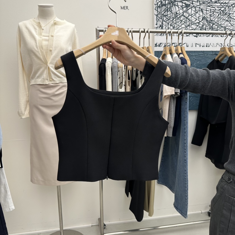 MER東大門直郵女裝新品職業時尚26春季休閑人氣熱賣推薦馬甲MER/ANGELO BIANCO馬甲