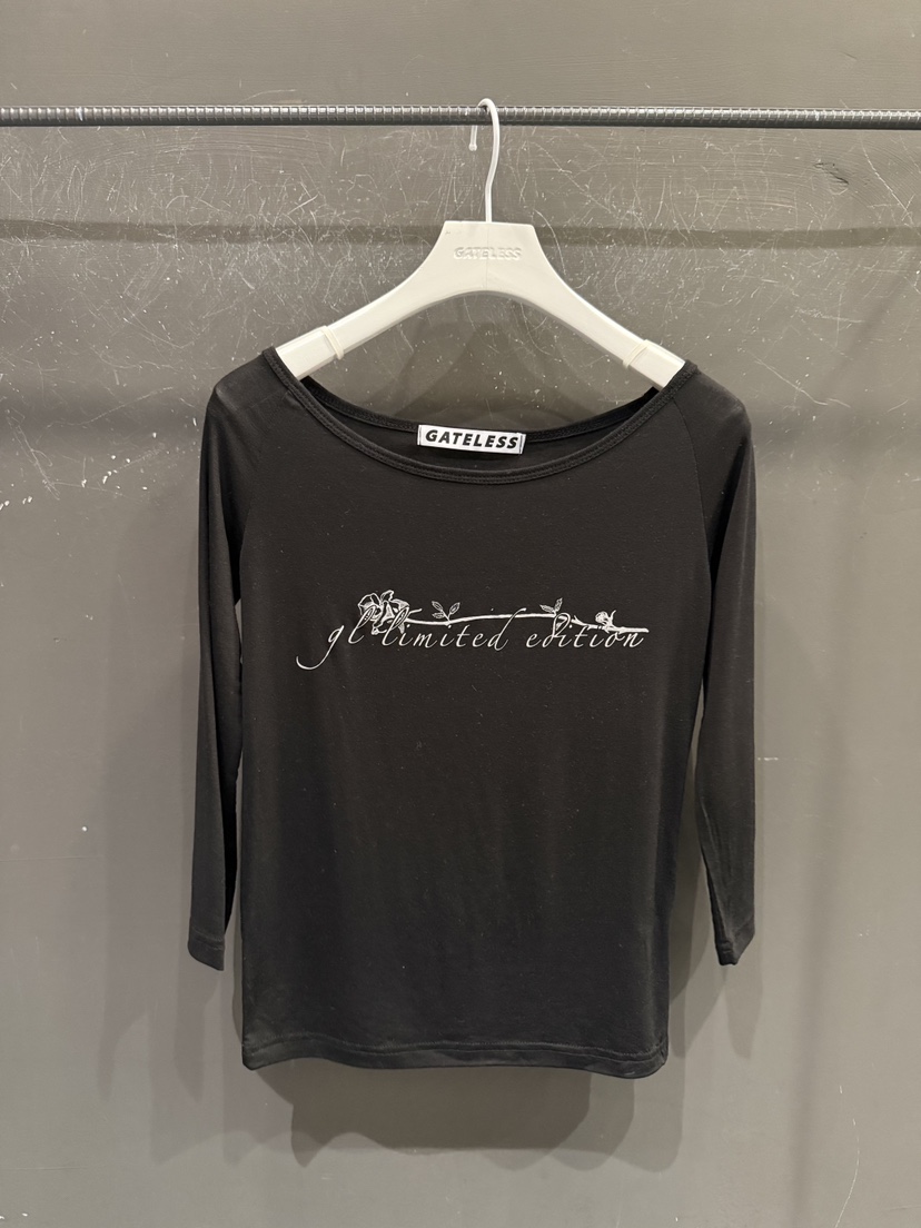 GATELESS東大門實拍女士新款26春季人氣休閑推薦長袖T恤透明GATELESS長袖T恤圖色1