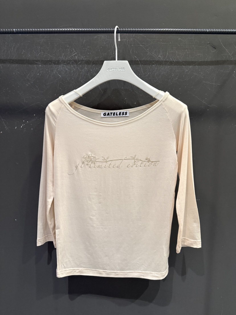 GATELESS東大門實拍女士新款26春季人氣休閑推薦長袖T恤透明GATELESS長袖T恤圖色2