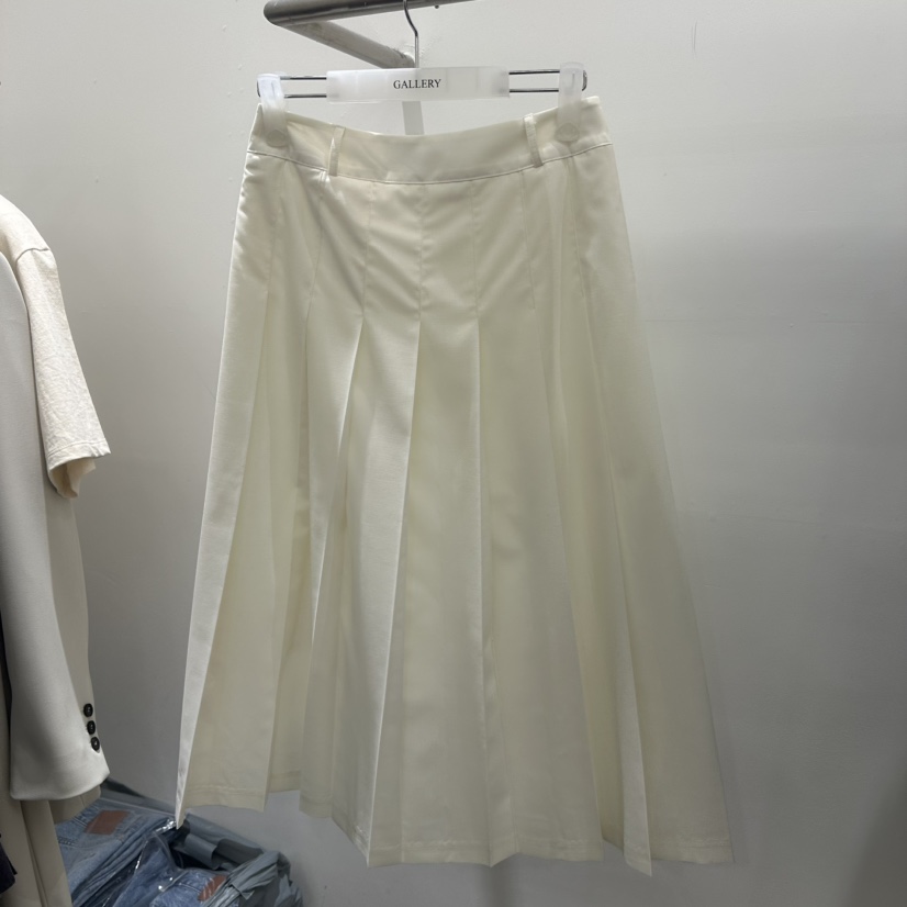 GALLERY-P東大門直郵女士新品休閑熱賣職業長裙羊毛褶裥GALLERY-P長裙圖色1