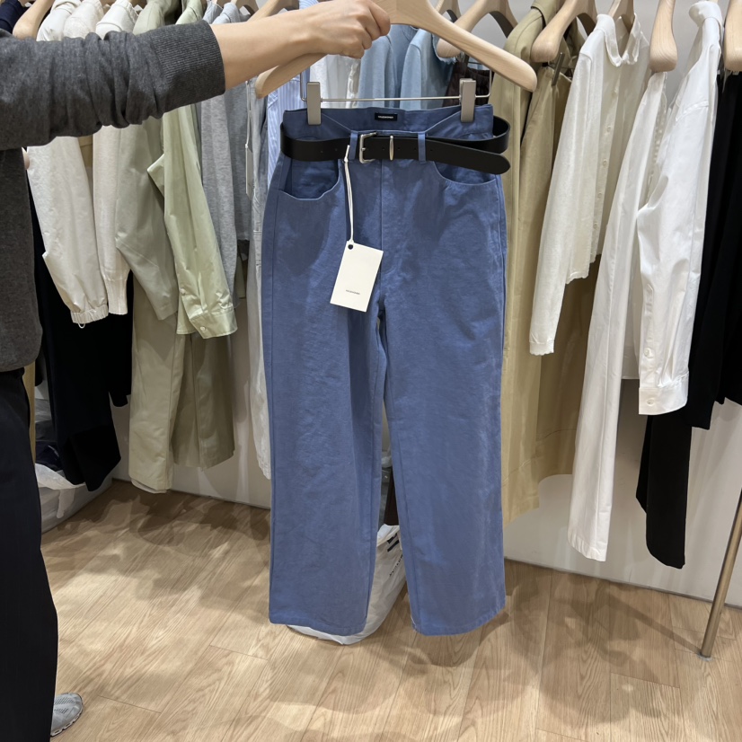 HAUS-A韓國代購女士新款職業人氣休閑時尚休閑褲不含腰帶HAUSWOMEN休閑褲圖色1