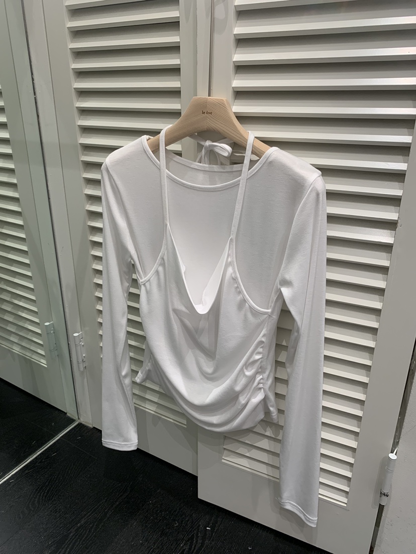 LE OVE/VERDI東大門代購女裝新款休閑推薦長袖T恤假兩件LE OVE/VERDI長袖T恤圖色2