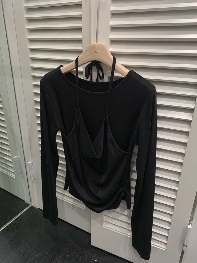 LE OVE/VERDI東大門代購女裝新款休閑推薦長袖T恤假兩件LE OVE/VERDI長袖T恤圖色3