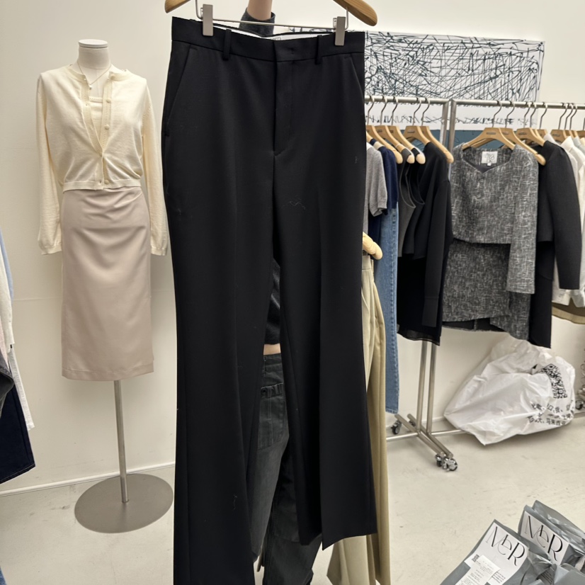 MER東大門代購女裝新款推薦人氣職業休閑時尚熱賣26春季休閑褲MER/ANGELO BIANCO休閑褲圖色2黑色