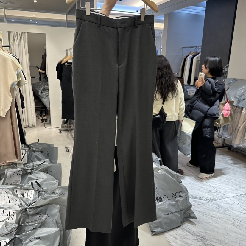 MER東大門代購女裝新款推薦人氣職業休閑時尚熱賣26春季休閑褲MER/ANGELO BIANCO休閑褲圖色4墨色