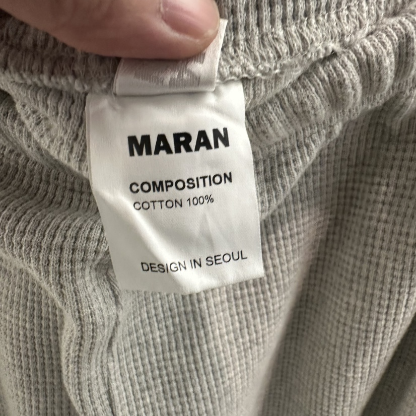 MARAN-P韓國代購女士新品休閑熱賣26春季人氣休閑褲華夫格MARAN休閑褲