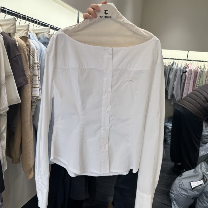 TOMGIRL韓國代購女士新品推薦人氣職業休閑熱賣襯衫蕾絲衫TOMGIRL襯衫/蕾絲衫圖色2