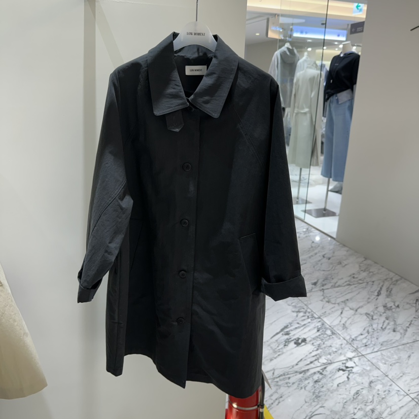 LOW MOMENT韓國直郵女裝新款推薦休閑熱賣職業26春季長款風衣LOW MOMENT長款風衣圖色2