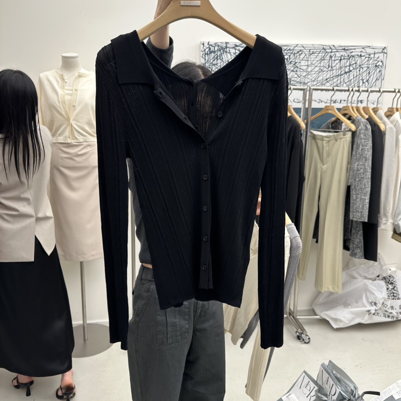 MER東大門直郵女裝新款休閑職業26春季熱賣時尚人氣針織衫MER/ANGELO BIANCO針織衫圖色2