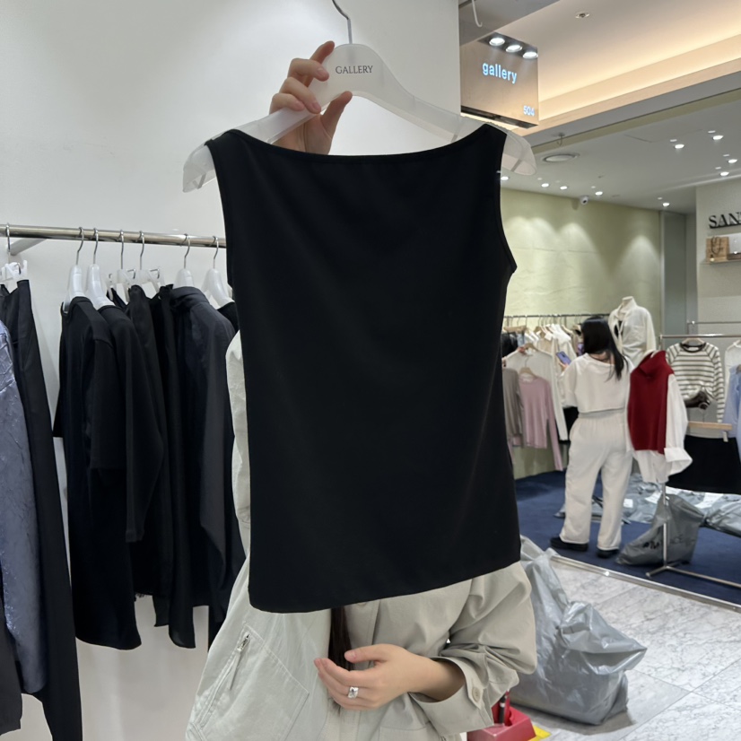 GALLERY-P韓國直郵女士新品人氣休閑職業時尚推薦吊帶背心GALLERY-P吊帶/背心圖色6黑色