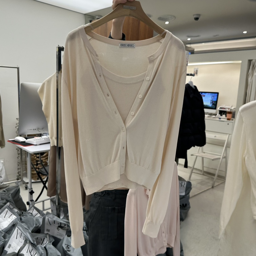 MER韓國代購女裝新品人氣熱賣時尚休閑職業26春季套裝兩件套MER/ANGELO BIANCO套裝圖色1