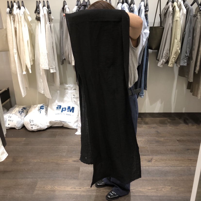 OURIN/THIS IS韓國代購女士新品26春季圍巾披肩蕾絲圍巾OURIN/THIS IS圍巾/披肩圖色2