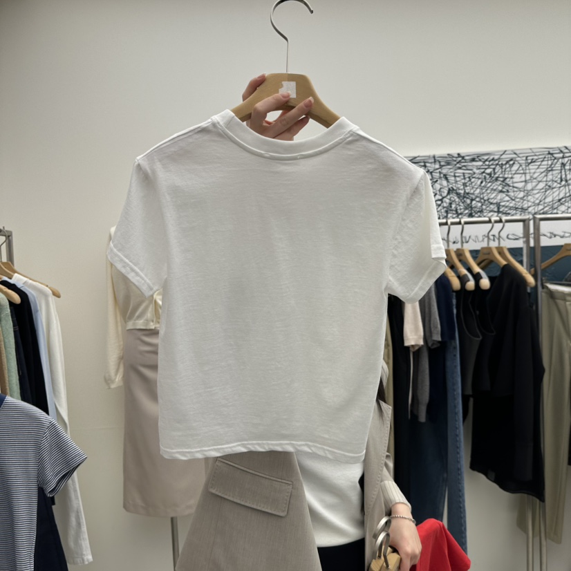 MER東大門代購女士新品職業26春季熱賣休閑推薦人氣時尚T恤MER/ANGELO BIANCOT恤