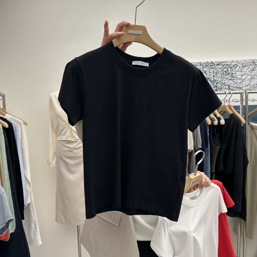 MER東大門代購女士新品職業26春季熱賣休閑推薦人氣時尚T恤MER/ANGELO BIANCOT恤圖色2