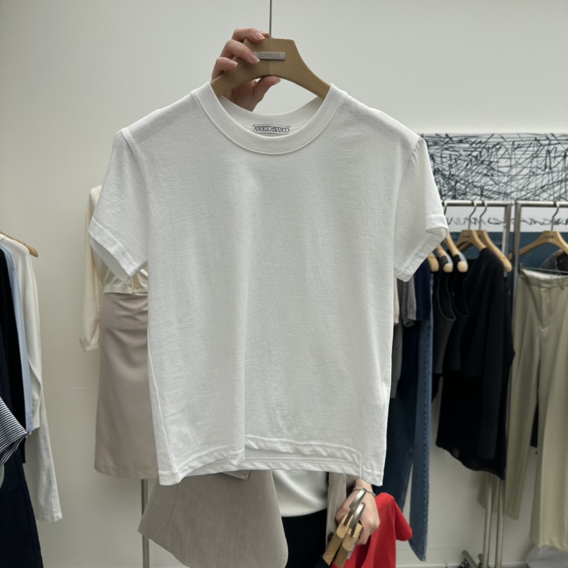 MER東大門代購女士新品職業26春季熱賣休閑推薦人氣時尚T恤MER/ANGELO BIANCOT恤圖色3