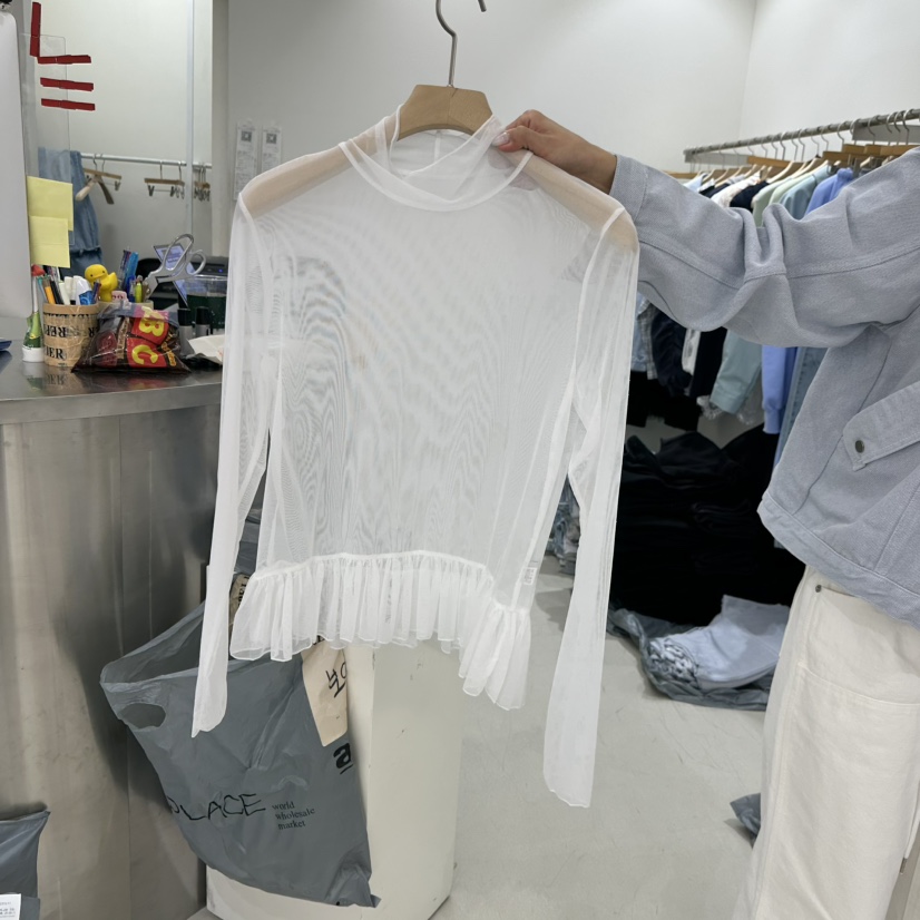 REPELLER韓國直郵女士新款熱賣人氣休閑推薦26春季襯衫蕾絲衫REPELLER襯衫/蕾絲衫圖色1