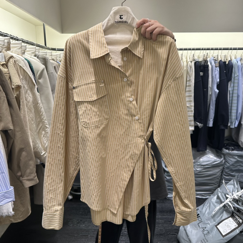 TOMGIRL東大門代購女裝新款時尚休閑熱賣人氣職業襯衫蕾絲衫TOMGIRL襯衫/蕾絲衫圖色2