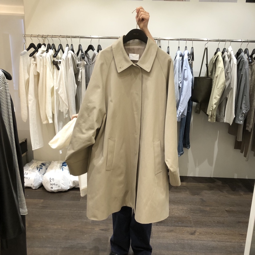 OURIN/THIS IS東大門直郵女裝新款休閑熱賣推薦長款風衣OURIN/THIS IS長款風衣圖色2
