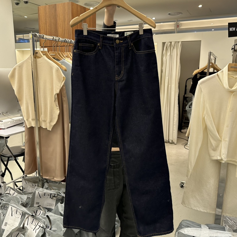 MER東大門代購女士新款人氣推薦26春季時尚熱賣職業牛仔褲MER/ANGELO BIANCO牛仔褲圖色1