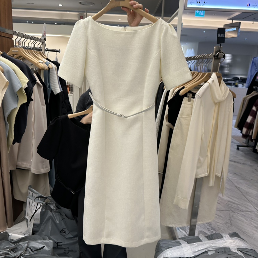 MER東大門實拍女裝新款職業時尚休閑推薦26春季連衣裙含腰帶MER/ANGELO BIANCO連衣裙圖色1