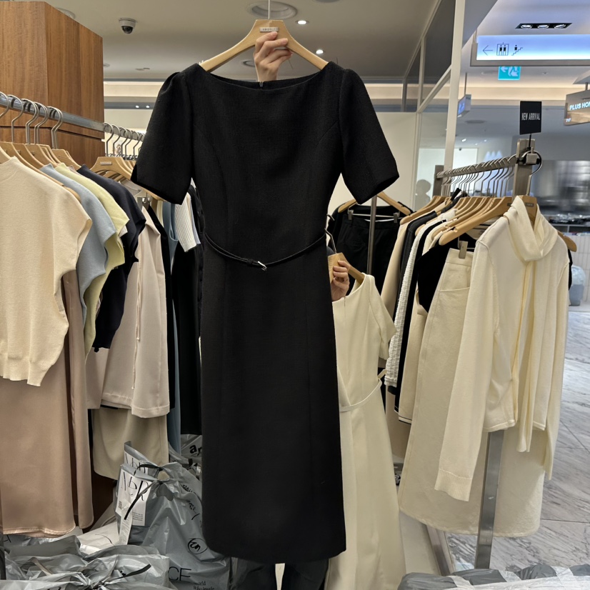 MER東大門實拍女裝新款職業時尚休閑推薦26春季連衣裙含腰帶MER/ANGELO BIANCO連衣裙圖色2