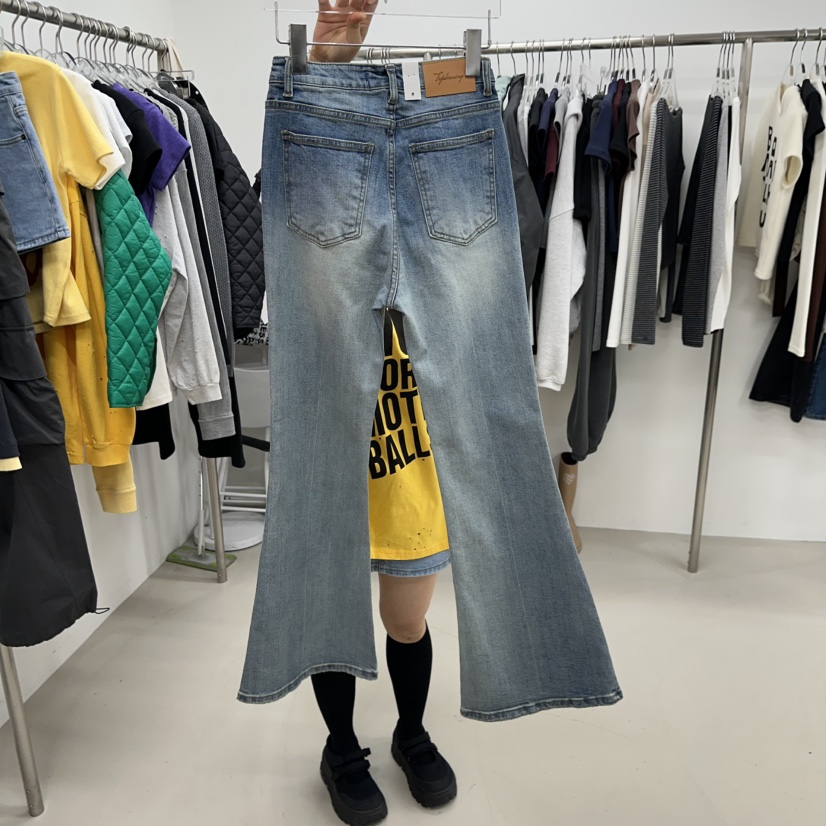 TOPDRESSING韓國直郵女裝新款熱賣人氣推薦時尚休閑牛仔褲TOPDRESSING牛仔褲