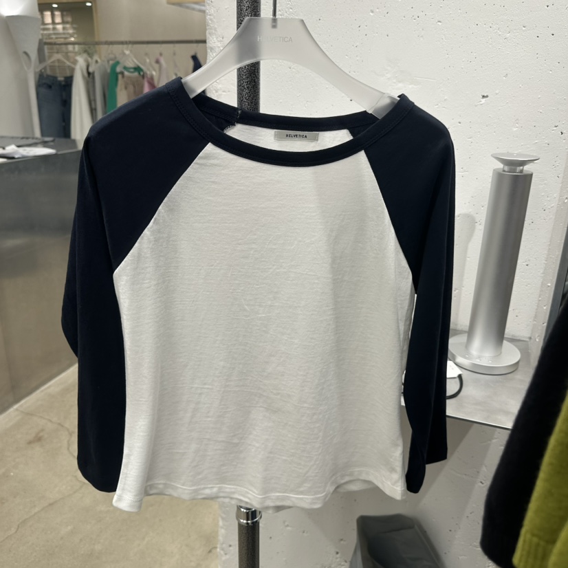 HELVETICA東大門代購女裝新款熱賣職業休閑長袖T恤插肩袖HELVETICA長袖T恤圖色1