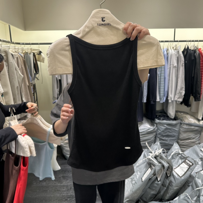TOMGIRL東大門實拍女士新品職業休閑熱賣推薦時尚吊帶背心TOMGIRL吊帶/背心圖色2