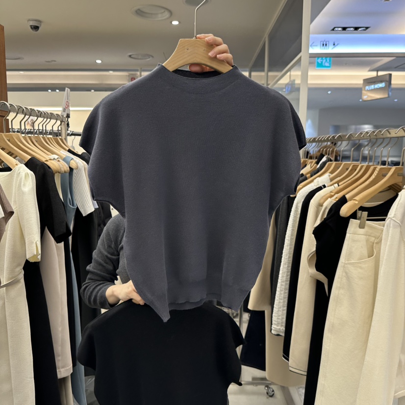 MER韓國代購女士新品人氣熱賣推薦26春季休閑職業針織衫高領MER/ANGELO BIANCO針織衫圖色8灰色