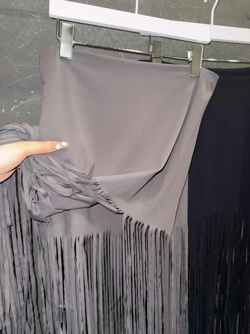 GATELESS韓國代購女裝新款熱賣休閑職業時尚26春季長裙流蘇GATELESS長裙