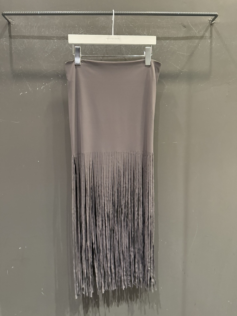 GATELESS韓國代購女裝新款熱賣休閑職業時尚26春季長裙流蘇GATELESS長裙圖色1