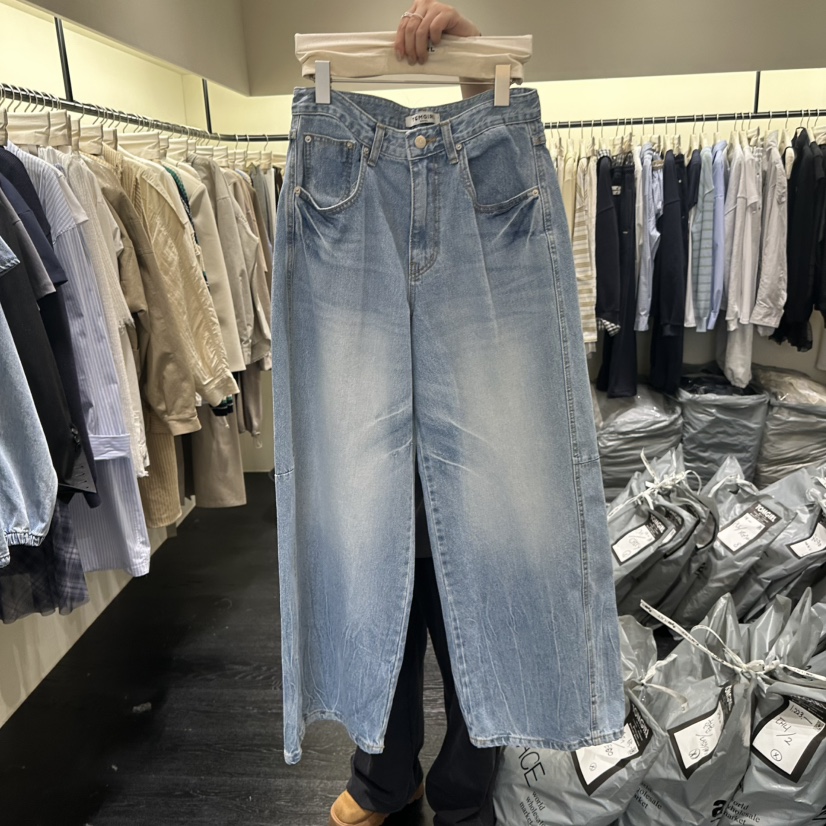 TOMGIRL東大門代購女士新款職業休閑熱賣人氣推薦時尚牛仔褲TOMGIRL牛仔褲圖色1