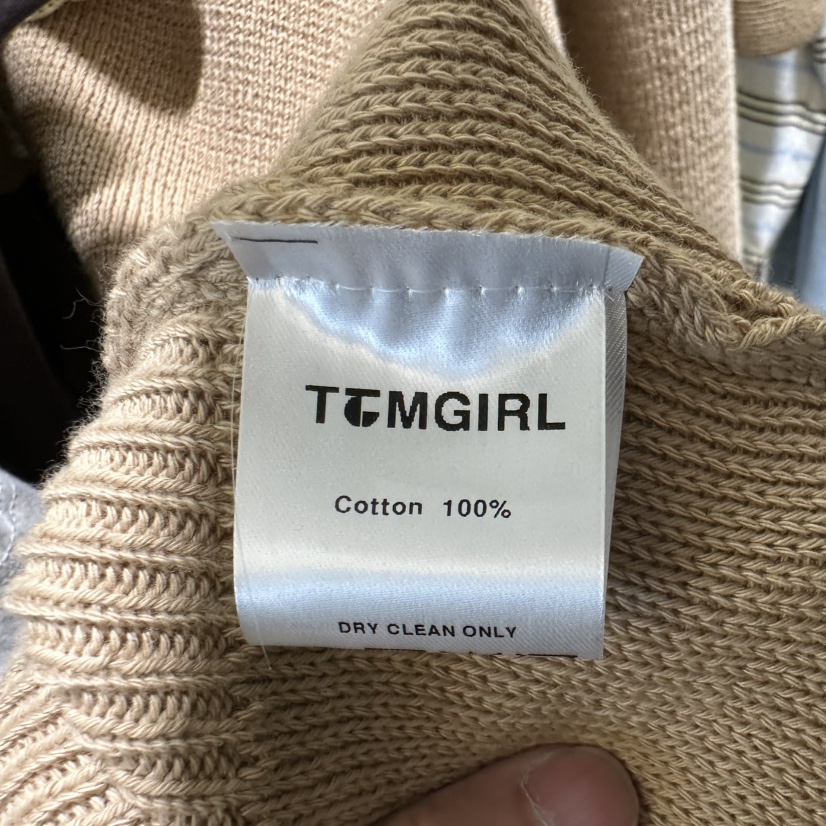 TOMGIRL韓國代購女士新款推薦職業26春季休閑時尚毛衣開衫TOMGIRL毛衣