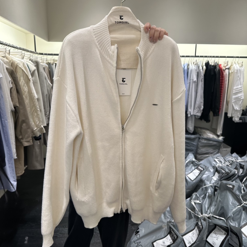 TOMGIRL韓國代購女士新款推薦職業26春季休閑時尚毛衣開衫TOMGIRL毛衣圖色2